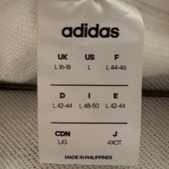 Adidas White Hoodie with Adidas Written On It - Picture 3 of 3